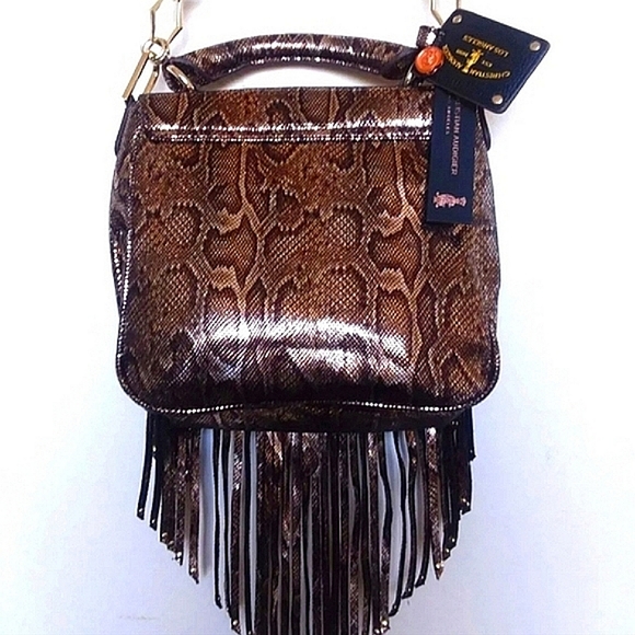 Brown Fringe Crossbody Bag - Picture 2 of 6